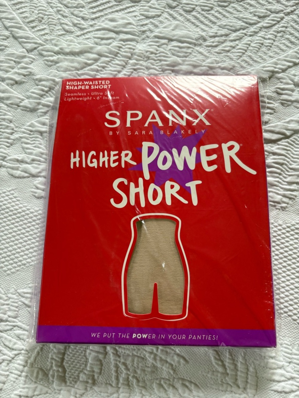 New Spanx higher power short nude shaper 6” inseam size 3X